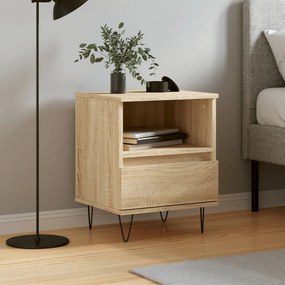 Comodino Rovere Sonoma 40x35x50 Cm İn Legno Multistrato /