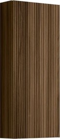 Pensile bagno Opera cannettato frassino scuro, 1 anta reversibile P17 x L30 x H80 cm