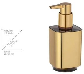 Set di accessori da bagno dorato in plastica Auron - Wenko