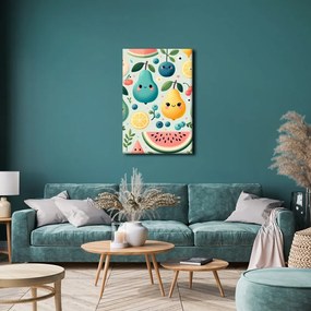 Quadro su tela – Frutta colorata per bambini