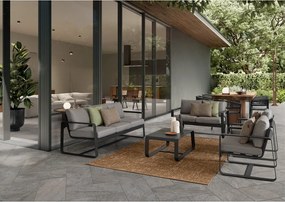 Tavolino da giardino in alluminio 62x105 cm Merrigan – Bizzotto