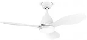 Ventilatore con struttura in metallo. Colore bianco opaco