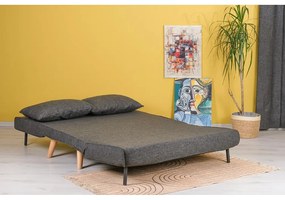 Divano letto grigio scuro 120 cm Folde - Artie
