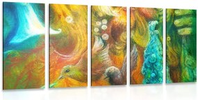 Quadri 5 pezzi – Poseidone sotto il mare