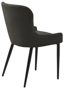 Sedia da pranzo grigio scuro Ontario - Unique Furniture