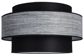 Plafoniera GRACE 1xE27/60W/230V diametro 40 cm nero/grigio