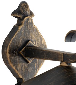 Lanterna da parete classica per esterni oro antico IP44 - Herb