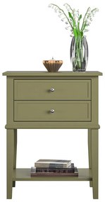 Comodino color kaki Franklin - Støraa