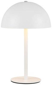Lampada da tavolo LED bianco opaco con paralume in metallo (altezza totale 21 cm) Munoz – Trio