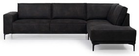 Divano angolare antracite in similpelle (angolo destro) Copenhagen - Scandic