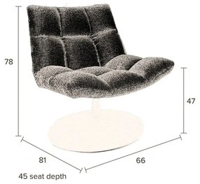 Poltrona marrone Bar - Dutchbone