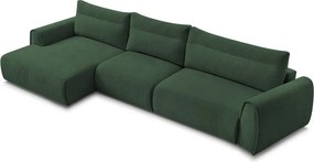 Divano angolare in verde scuro Aden – Bobochic Paris