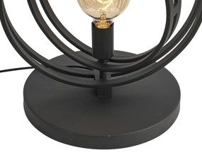 Lampada da terra moderna nera a 3 luci - Indu