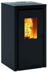 Stufa a pellet ventilata Bassano 4.2 kW nero