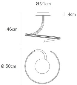 Ribbon sospensione 20w 1200lm 3000k ip20