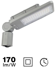 Armatura Stradale LED 40W Programmabile Classe II con driver Philips Colore Bianco Freddo 5.000K