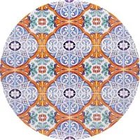 Copritavolo giardino diametro 70 cm con decoro