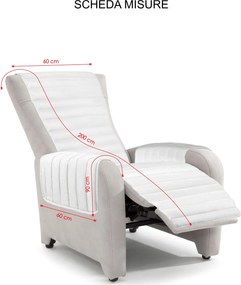 Copripoltrona Trapuntato Doubleface Tortora/Grigio Chiaro...