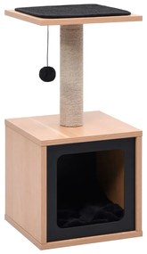 Albero per gatti con tappeto tiragraffi in sisal 62 cm