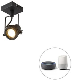 Faretto intelligente nero con Wi-Fi GU10 - Suplux