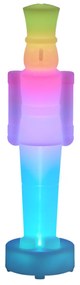 Lampada da tavolo bianca con LED dimmerabile e ricaricabile RGBW-IC - Schiaccianoci