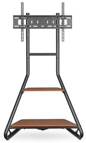 Nedis TVSM6200BK - Supporto da pavimento per TV 37-75" nero/marrone