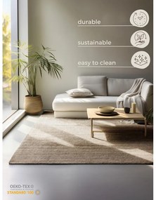 Tappeto beige in iuta 120x170 cm Bouclé – Hanse Home