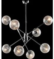 Lampadario Moderno Tresor Cromo 8 Luci E14