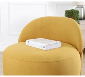 Poltroncina per bambini NIKI, diametro 46 cm, gialla