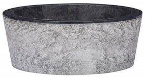 Lavandino Nero Ø40x15 Cm İn Marmo /
