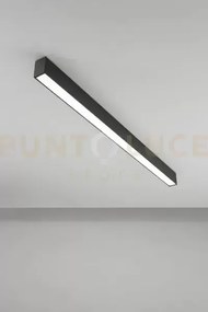 Plafoniera in alluminio nero grid led 40w cct 3000k 4000k 6000k cri...