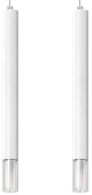 Sollux SL.0958 - Lampadario su corda VIZIER 2xG9/40W/230V bianco