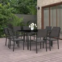 Set da Pranzo da Giardino 9 pz in Acciaio cod mxl 35282