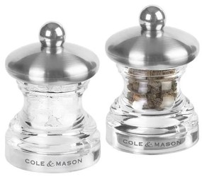 Cole&Mason - Set di macinini per sale e pepe BUTTON 2 pezzi 6,5 cm