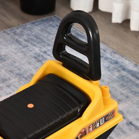 Escavatore Ruspa Cavalcabile per Bambini   Giallo e Nero...