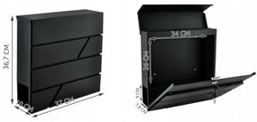 Cassetta della posta 36,7x37 cm antracite