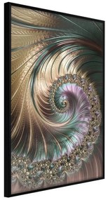 Poster  Iridescent Spiral  Cornice Quadri Cornice nera, Larghezza x Altezza Home decor 20x30