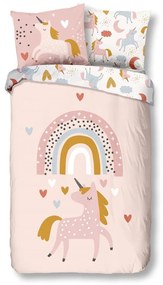 Biancheria da letto in cotone per bambini Unicorno, 140 x 220 cm - Good Morning
