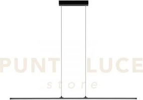 Lampadario a sospensione led shanghai nera 29w 3250lm 3000k 100x1,2...