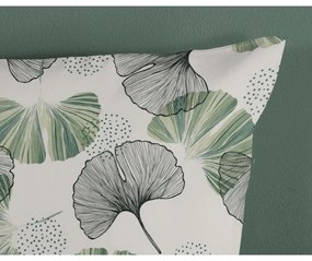 Biancheria da letto singola in cotone verde e crema 140x200 cm - Good Morning