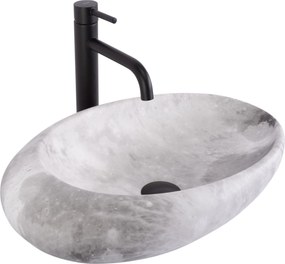 Lavabo da appoggio Rea Roxy C Stone L. Grey