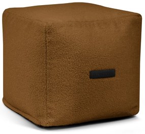 Puof a sacco marrone con rivestimento in bouclé Up! MooG – SLOWDOWN