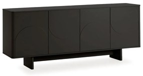 Cassettiera nera 180x75x40 cm Solei – MOME