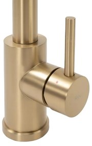 REA-B4821 - Miscelatore per lavello con doccetta estraibile COLIN 42,5 cm, finitura oro spazzolato