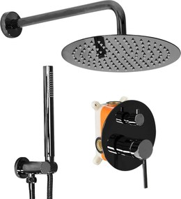 Set Doccia da incasso REA Lungo Black Metallic + BOX