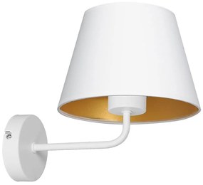 Lampada da parete ARDEN 1xE27/60W/230V bianco/oro