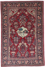 Kashan Tappeto persiano 140x210 (Iran) Annodato A Mano