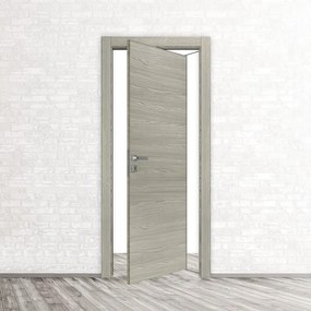 Porta interna rototraslante Callisto in MDF colore cenere, L 90 x H 210 cm, apertura reversibile