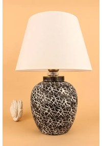 Lampada da tavolo RAMZES 1xE27/40W/230V bianco/nero