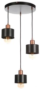 Lampadario a sospensione con filo BODO 3xE27/60W/230V